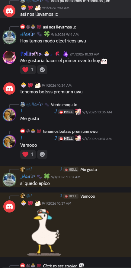Conversación de la comunidad DreamHeaven en Discord